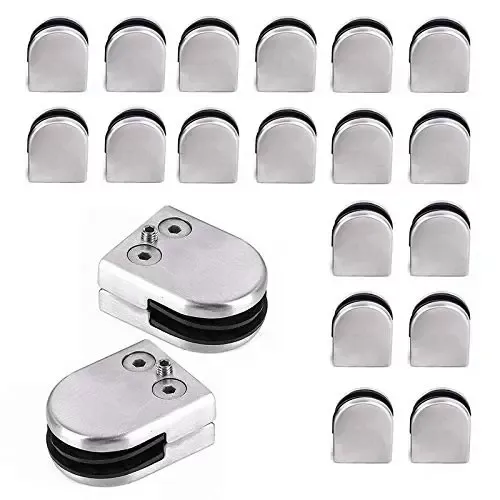 Glasklemmen 20 stuks 8-10 mm 304 roestvrijstalen glasklemmen glashouder geschikt voor glas of deur. Glasklemmen 20 stuks 8-10 mm 304 roestvrijstalen glasklemmen glashouder geschikt voor glas of deur.