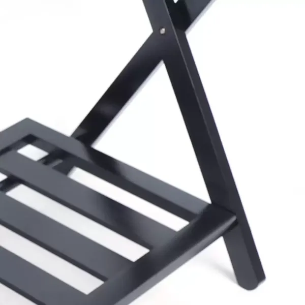 Dubbele opvouwbare koffer 69 x 35 x 57 cm Plank Aktetas Koffer Schoenenrek Plank Hotel Home Zwarte plank