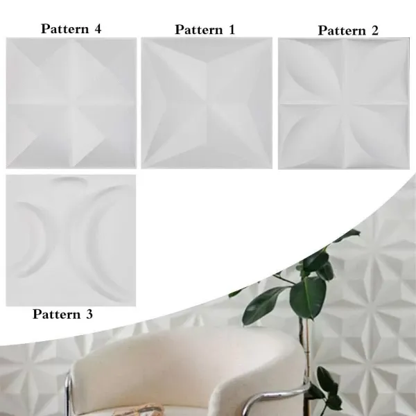12 Pack 3D PVC Wandpanelen Milieuvriendelijk Vuurvast Waterdicht Behang Muur Decor 12 "x 12"
