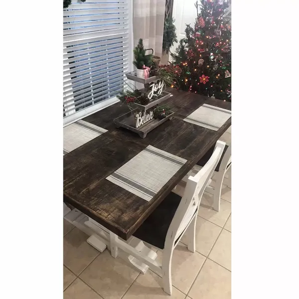PVC Placemats 4 Placemats Hittebestendige Placemats Aangroeiwerende Placemats voor Restaurant