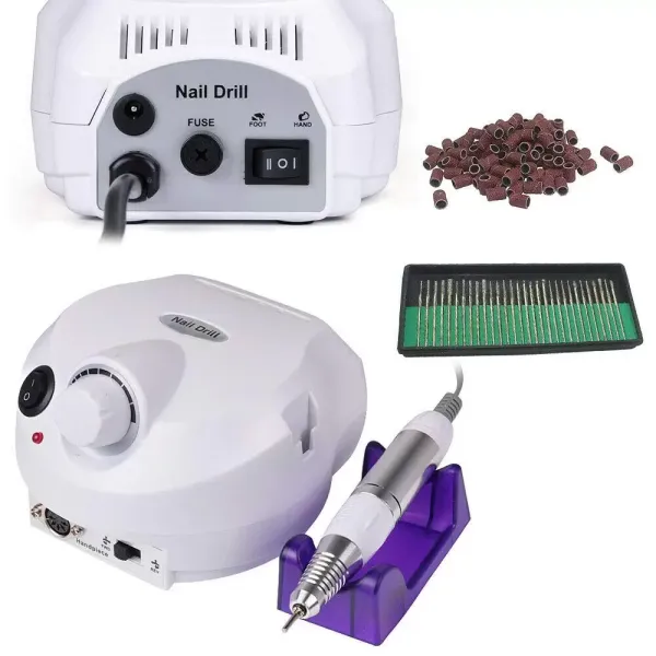 Professionele elektrische nagelboormachine voor pedicure - Professionele manicureset - Nagelboormachine Wit Professionele elektrische nagelboormachine voor pedicure - Professionele manicureset - Nagelboormachine Wit