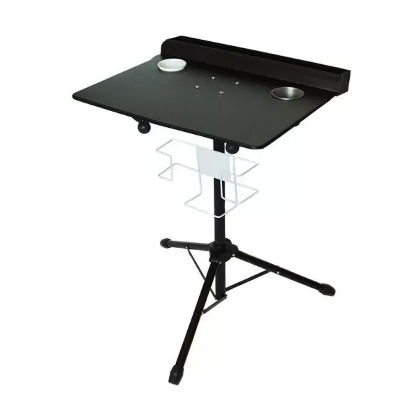 Professionele desktop verstelbare vaste tattoo-statief ijzeren mobiele standaard met verwijderbare achterbak voor beginners