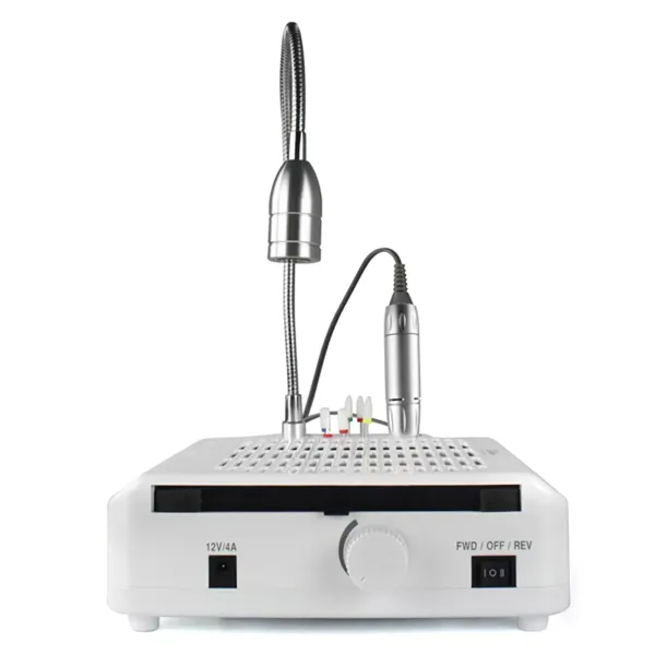 3-in-1 elektrische nagelknipper met LED-lamp voor manicure en pedicure