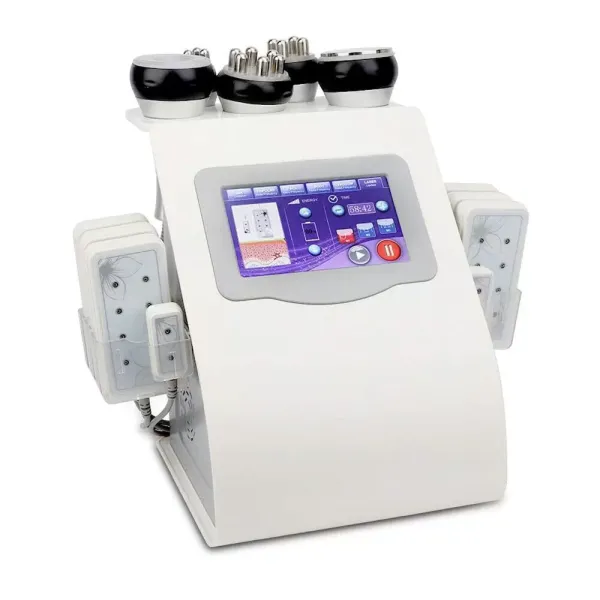 6 in 1 multifunctioneel schoonheidsapparaat Ultrasoon RF 40K polsafslankapparaat Lichaamscellulitisbescherming