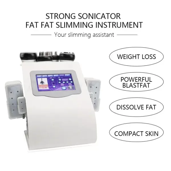 6 in 1 multifunctioneel schoonheidsapparaat Ultrasoon RF 40K polsafslankapparaat Lichaamscellulitisbescherming 6 in 1 multifunctioneel schoonheidsapparaat Ultrasoon RF 40K polsafslankapparaat Lichaamscellulitisbescherming