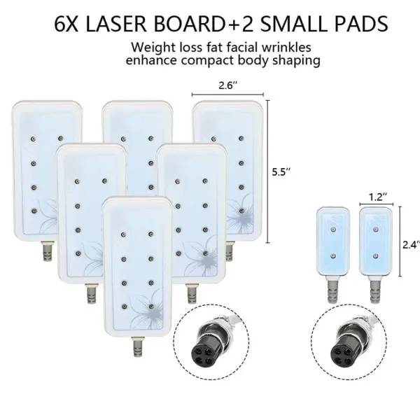 6 in 1 multifunctioneel schoonheidsapparaat Ultrasoon RF 40K polsafslankapparaat Lichaamscellulitisbescherming