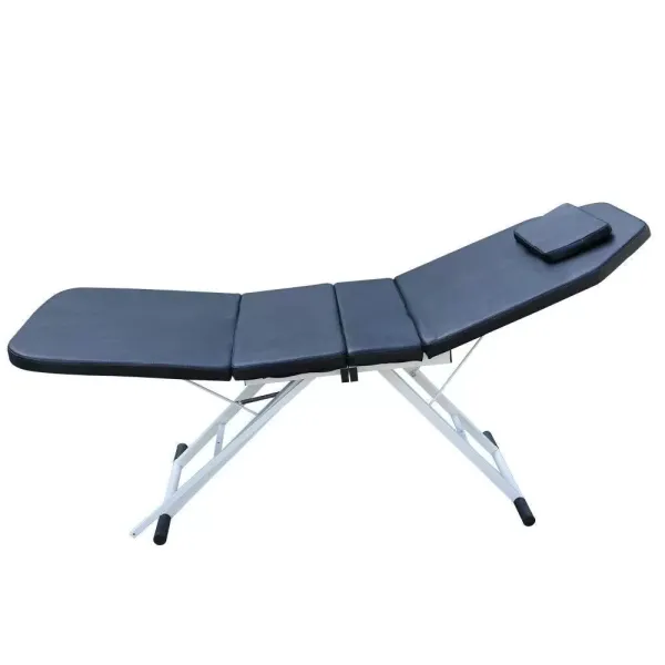 Spabed Massagetafel - Opvouwbaar - Met gezichtsgat - In hoogte verstelbaar - 3 secties - 182 x 60 x 60 cm - PVC schoonheidsbed