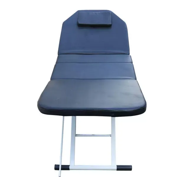 Spabed Massagetafel - Opvouwbaar - Met gezichtsgat - In hoogte verstelbaar - 3 secties - 182 x 60 x 60 cm - PVC schoonheidsbed