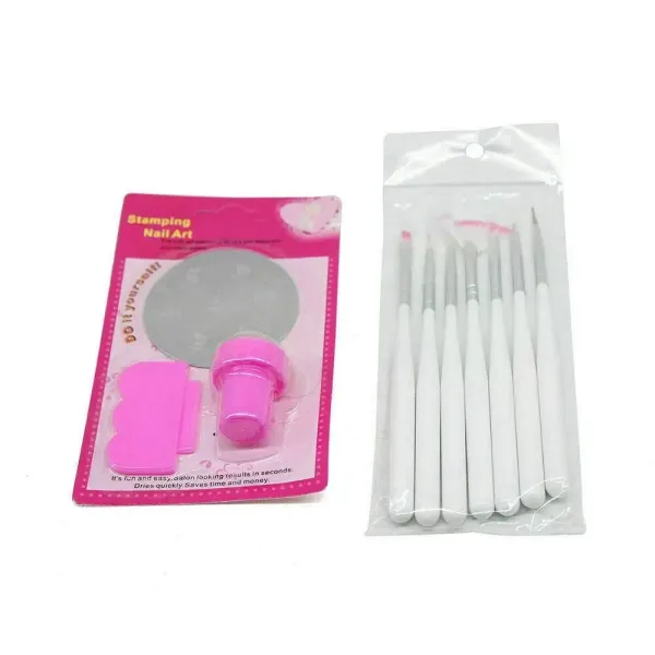 Complete professionele nail art-set met 24 kleurengels, vijlen, bufferblok, borstels, 36W lichttherapie-apparaat Complete professionele nail art-set met 24 kleurengels, vijlen, bufferblok, borstels, 36W lichttherapie-apparaat