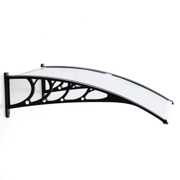 Voordeurluifel 120/150/200 x 90 cm polycarbonaat en transparant polypropyleen Luifel (150)