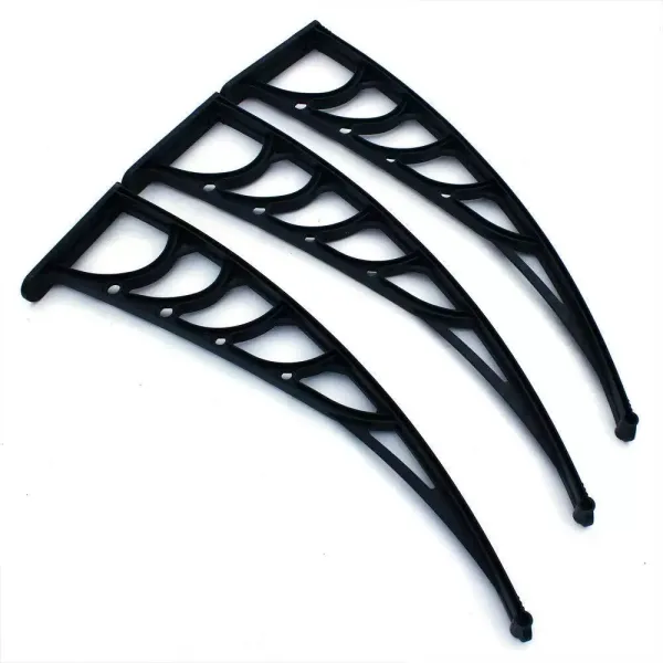 Polycarbonaat deurluifel - Bescherming tegen weersinvloeden - Transparant - 200 cm