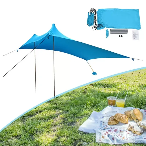 Strandtent - UPF50+ zonbescherming - UV-bescherming - Waterdicht - voor kamperen, vissen, tuin of picknicken