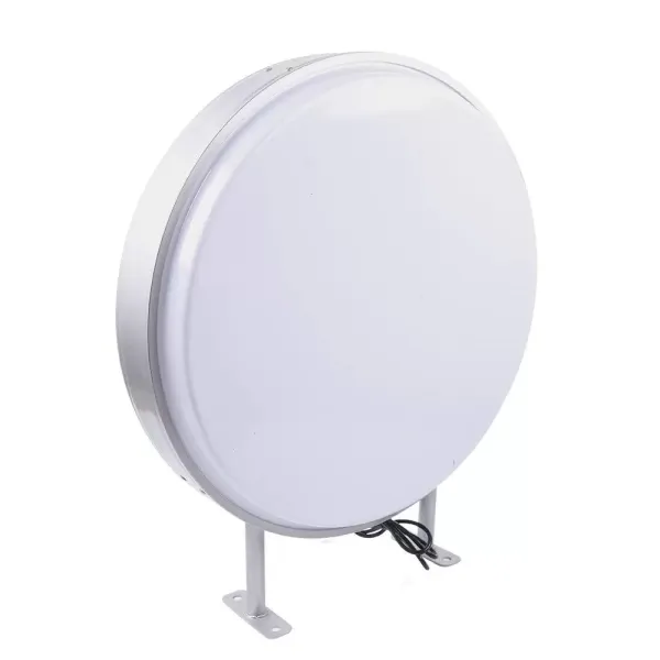 24 inch LED-lichtbak - dubbelzijdig - rond - 55 cm - heldere reclameprojectie voor restaurants, eetkamers, winkels