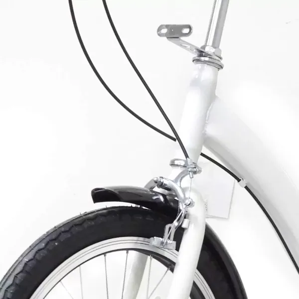 20 inch 3 wielen driewieler volwassen driewieler enkele snelheid + mandfiets witte fiets