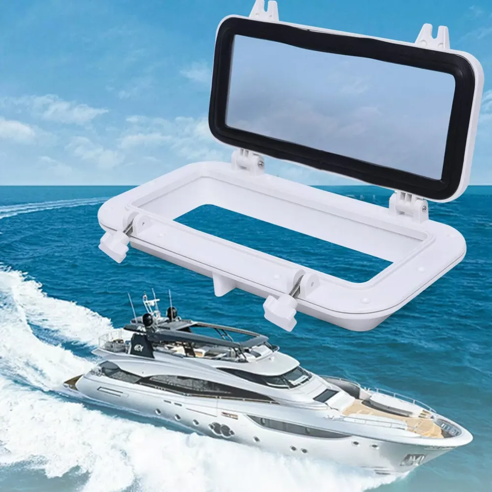 CNCEST rechthoekig jacht jacht patrijspoort waterdichte patrijspoort voor jachtboot 40x20cm