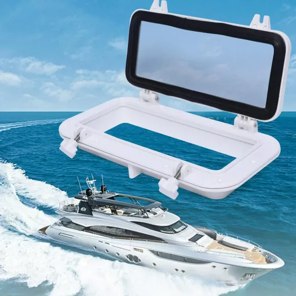 CNCEST rechthoekig jacht jacht patrijspoort waterdichte patrijspoort voor jachtboot 40x20cm