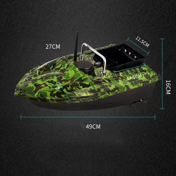 Visaas Boot GPS Boot Visaas Draadloze Afstandsbediening 500m Zwembad Meer Transport Camouflage 49x27x16cm Visaas Boot GPS Boot Visaas Draadloze Afstandsbediening 500m Zwembad Meer Transport Camouflage 49x27x16cm