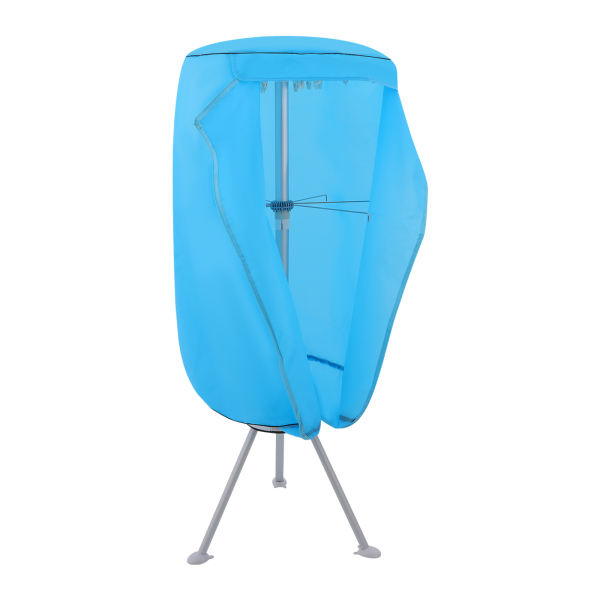 220V draagbare wasdroger, wasdroger, 2 lagen wasdroger voor huizen, appartementen - Blauw