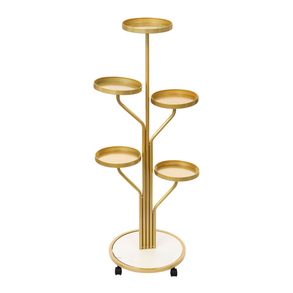 60*40*130cm bloementrap, plantenplank, plantenstandaard, bloemenstandaard, goud