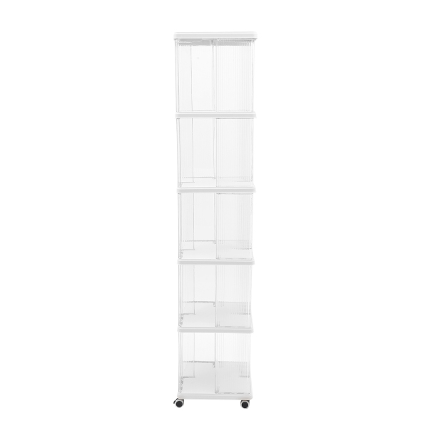 Boekenplank-36*36*171.5cm-vijflaags stille zwenkwiel