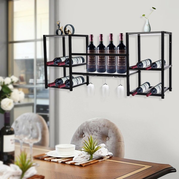 34,6 inch wijnrek aan de muur, wijnopslag displayrek, industriële wijnrek aan de muur - wit 34,6 inch wijnrek aan de muur, wijnopslag displayrek, industriële wijnrek aan de muur - wit