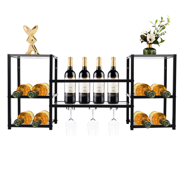 34,6 inch wijnrek aan de muur, wijnopslag displayrek, industriële wijnrek aan de muur - wit 34,6 inch wijnrek aan de muur, wijnopslag displayrek, industriële wijnrek aan de muur - wit