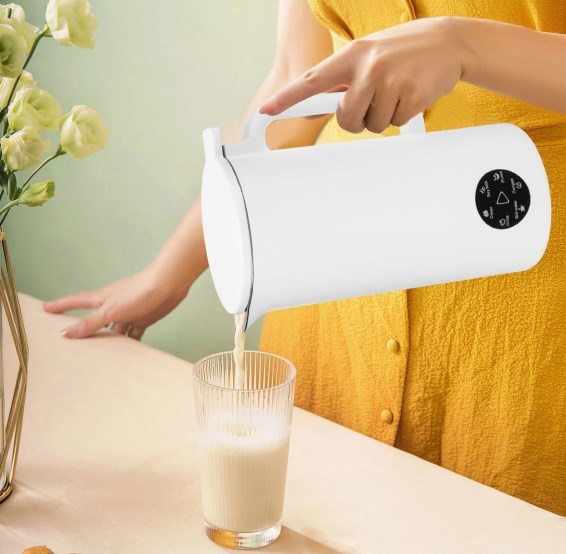 Sojamelkmaker, 350 ml sojamelkmaker met roestvrijstalen mes voor het koken van granen, 220V (wit) Sojamelkmaker, 350 ml sojamelkmaker met roestvrijstalen mes voor het koken van granen, 220V (wit)