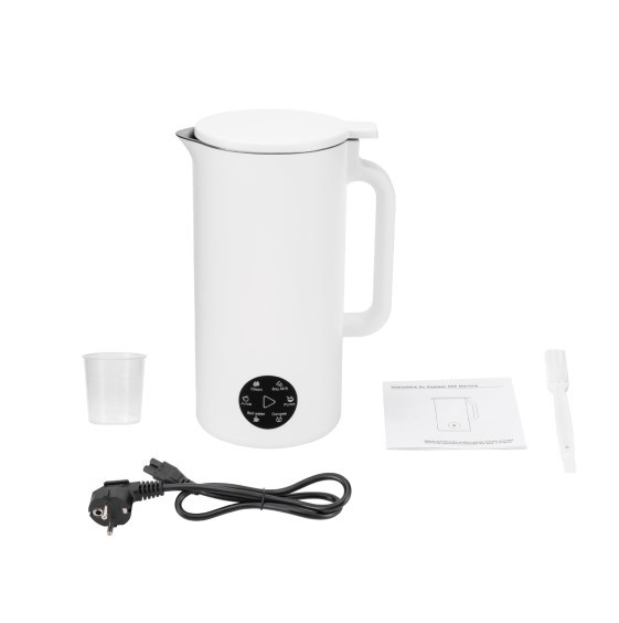 Sojamelkmaker, 350 ml sojamelkmaker met roestvrijstalen mes voor het koken van granen, 220V (wit) Sojamelkmaker, 350 ml sojamelkmaker met roestvrijstalen mes voor het koken van granen, 220V (wit)