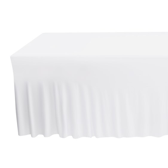 2 stuks rechthoekig tafelkleed ruches tafelrokken hoes voor bruiloft banket tafelkleed eetkamer wit 2 stuks rechthoekig tafelkleed ruches tafelrokken hoes voor bruiloft banket tafelkleed eetkamer wit