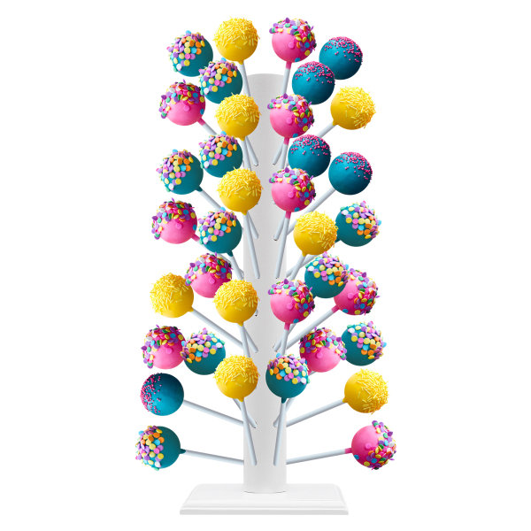 Witte Lollyhouder, Cake Pop Standaard van Hout, Lollyhouder van Hout
