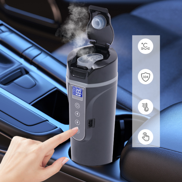 Verwarmingsbeker 12,0 V Auto Vrachtwagen Thuis Auto Klein elektronisch apparaat LED-display Waterfles