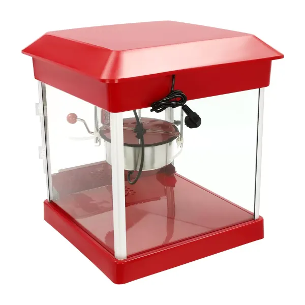 Popcornmachine Professionele Popcorn in RVS Pot Maïsplukker 800W 220V Rood Popcornmachine Professionele Popcorn in RVS Pot Maïsplukker 800W 220V Rood