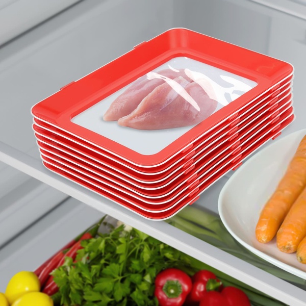 Opvouwbare voedselopslagbak, 8-delige set van 2 creatieve meervoudige opslagsystemen voor gezonde voeding