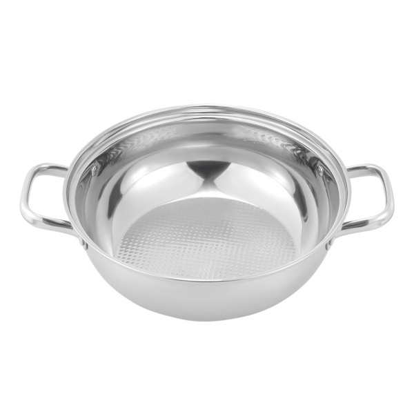 Set van 5 roestvrijstalen stomers met een diameter van 28 cm en deksel Zilver Set van 5 roestvrijstalen stomers met een diameter van 28 cm en deksel Zilver