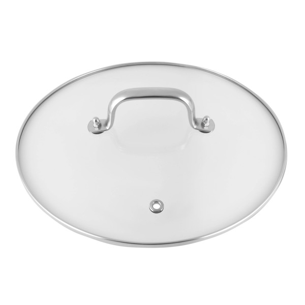 Set van 5 roestvrijstalen stomers met een diameter van 28 cm en deksel Zilver Set van 5 roestvrijstalen stomers met een diameter van 28 cm en deksel Zilver