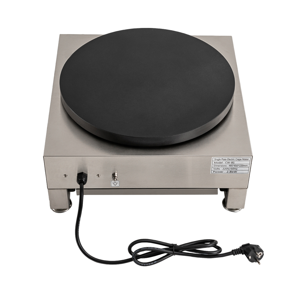 Elektrische pannenkoekmaker 16-inch pannenkoekmaker Crêpehoutgrill 1,65 kW Gebruikt in keukens Restaurants Gemakswinkels Dessertwinkels Snackbars