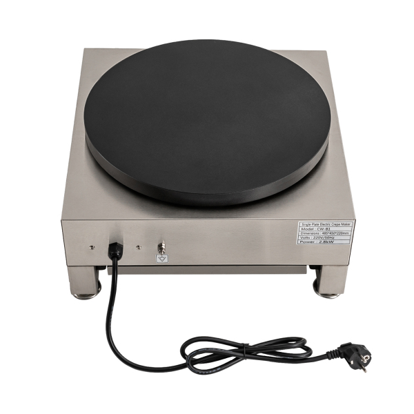 Elektrische pannenkoekmaker 16-inch pannenkoekmaker Crêpehoutgrill 1,65 kW Gebruikt in keukens Restaurants Gemakswinkels Dessertwinkels Snackbars