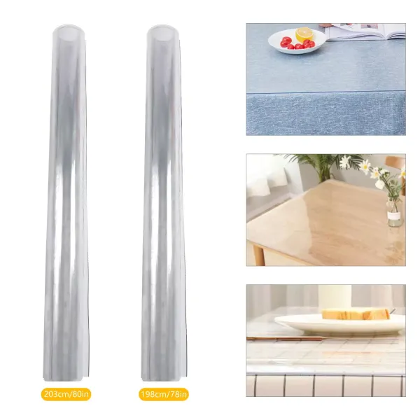 78 x 42 inch doorzichtige tafelbeschermer, 2 mm dikke beschermkussens, voor eettafel 78 x 42 inch doorzichtige tafelbeschermer, 2 mm dikke beschermkussens, voor eettafel