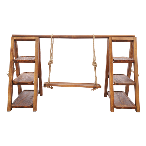 Houten Dienblad, Houten Desserthouder, Houten Cupcakehouder, 92*40*48cm, Hout