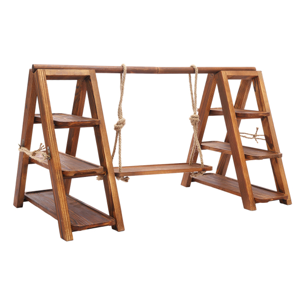 Houten Dienblad, Houten Desserthouder, Houten Cupcakehouder, 92*40*48cm, Hout