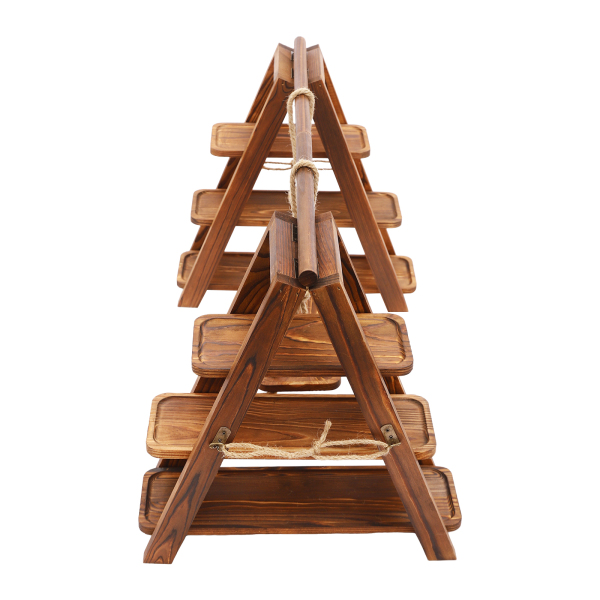 Houten Dienblad, Houten Desserthouder, Houten Cupcakehouder, 92*40*48cm, Hout