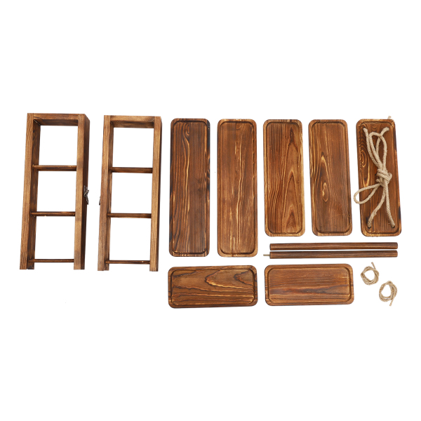 Houten Dienblad, Houten Desserthouder, Houten Cupcakehouder, 92*40*48cm, Hout