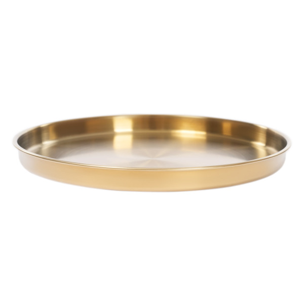6 stuks ronde serveerschalen, roestvrijstalen tafelblad, gouden decoratieve schaal - goud 6 stuks ronde serveerschalen, roestvrijstalen tafelblad, gouden decoratieve schaal - goud