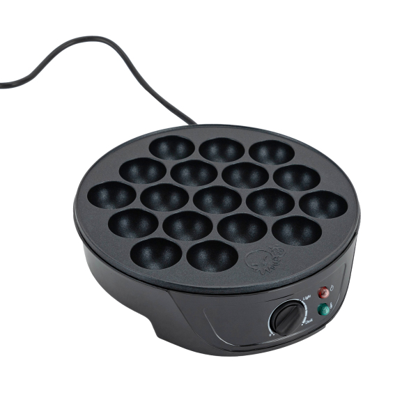Takoyaki Maker 750W, 18-gaats elektrische takoyaki balmachine, gegrilde takoyaki grillpan, zwart