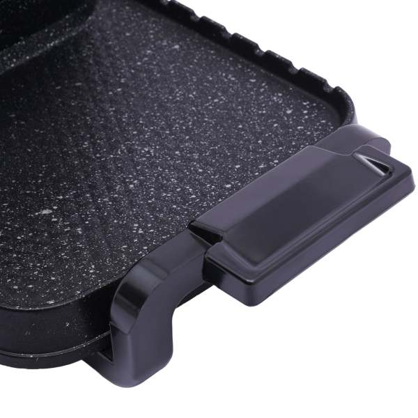 Barbecue Hot Pot 2 in 1, Koreaanse binnenbarbecue, Shabu Shabu met dubbele bediening, Hot Pot met grill, multifunctioneel rookloos draagbaar fornuis