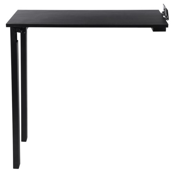 Opvouwbare eettafel van 75 * 40 cm, klaptafel aan de muur, zwart