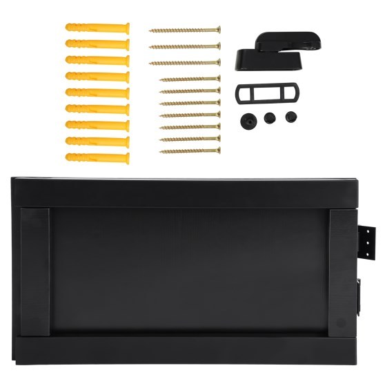 Opvouwbare eettafel van 75 * 40 cm, klaptafel aan de muur, zwart Opvouwbare eettafel van 75 * 40 cm, klaptafel aan de muur, zwart