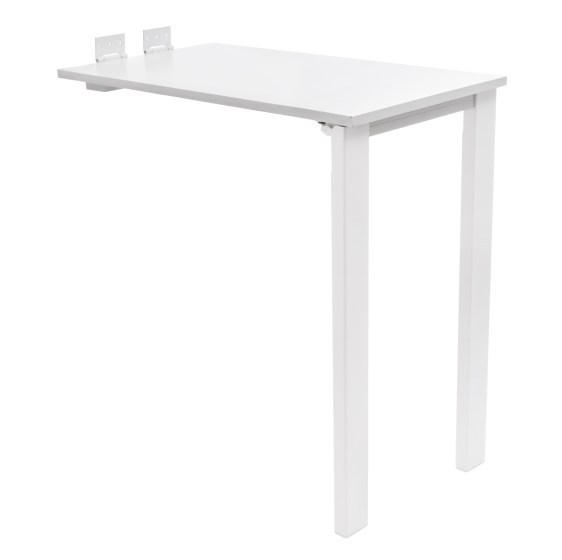 Opvouwbare eettafel van 75 * 40 cm, klaptafel aan de muur, wit