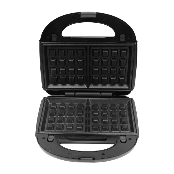3-in-1 Sandwich-wafelmaker Geschikt voor het bakken van pannenkoeken Muffins Wafels Sandwiches Donuts 9,45*9,45*3,54 in roestvrij staal 750W