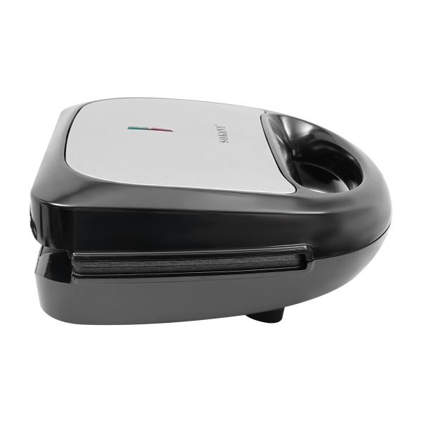 3-in-1 Sandwich-wafelmaker Geschikt voor het bakken van pannenkoeken Muffins Wafels Sandwiches Donuts 9,45*9,45*3,54 in roestvrij staal 750W